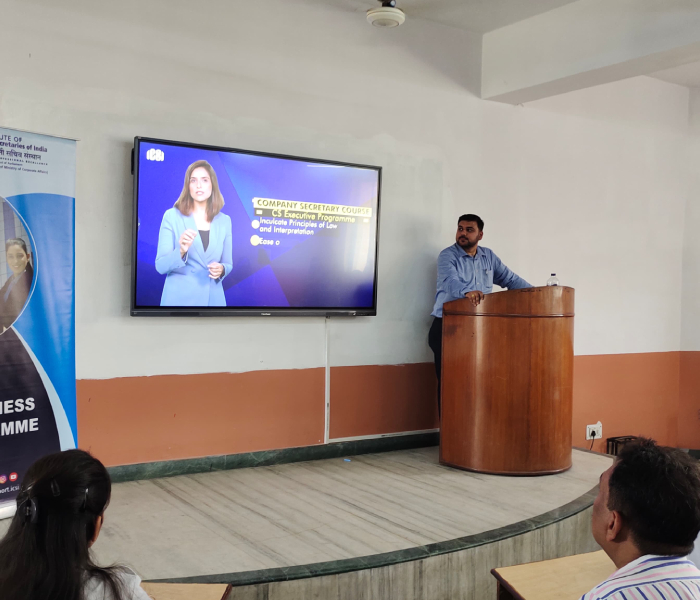 Career Awareness Programme By Icsi Organised By Department Of B.com On 19th April 2024