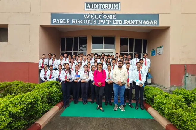 INDUSTRIAL VISIT TO PARLE BISCUITS PVT. LTD., PANTNAGAR ORGANISED BY B.COM DEPARTMENT ON 2ND MAY 2025